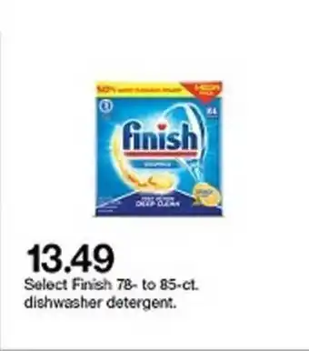 Target Finish 78- To 85-ct. Dishwasher Detergent offer