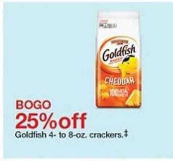 Target Goldfish 4- To 8-oz. Crackers offer
