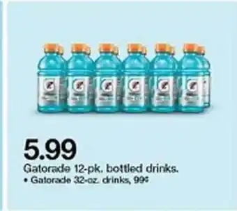 Target Gatorade 12-pk. Bottled Drinks offer