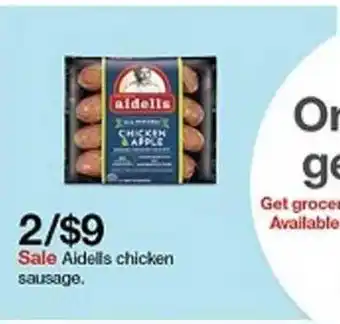 Target Aldells Chicken Sausage offer