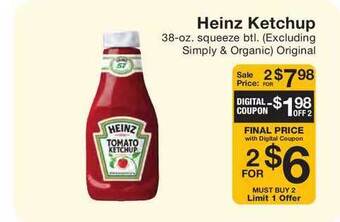 Fairway Store Market Heinz Ketchup offer