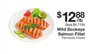 Fairway Store Market Wild Sockeye Salmon Fillet offer