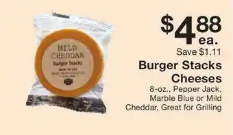 Fairway Store Market Burger Stacks Cheeses offer