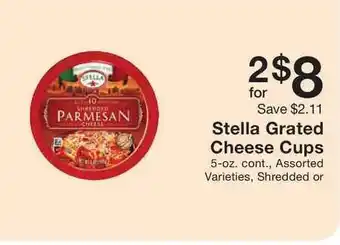 Fairway Store Market Stella Grated Cheese Cups offer