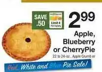 The Fresh Grocer Apple Blueberry Or CherryPie offer