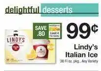 The Fresh Grocer Lindy's Italian Ice offer