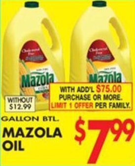 Met Foodmarkets Mazola Oil offer