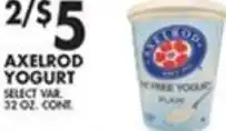 Met Foodmarkets Axelrod Yogurt 32 oz. offer