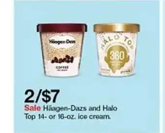 Target Haagen-dazs And Halo Top 14- Or 16-oz. Ice Cream offer