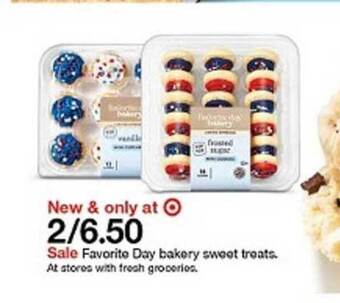 Target Favorite Day Bakery Sweet Treats offer