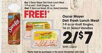 Oscar Mayer Deli Fresh Lunch Meat