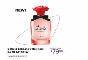 Curacao Dolce & Gabbana Dolce Rose 2.5 Oz Edt Spray offer