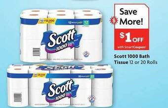 Family Dollar Scott 1000 Bath Tissue offer