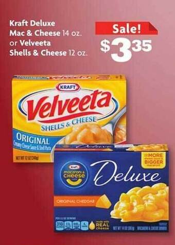 Family Dollar Kraft Deluxe Mac & Cheese Or Velveeta Shells & Cheese offer