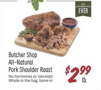 Sprouts Farmers Market All Natural Pork Shoulder Roast offer