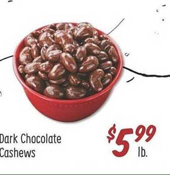 Sprouts Farmers Market Dark Chocolate Cashews offer