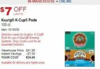 Keurig K-Cups Pods 1818035