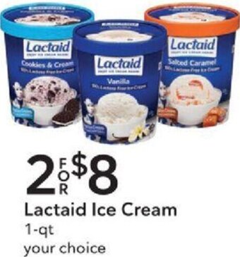 Publix Lactaid Ice Cream 1-qt offer