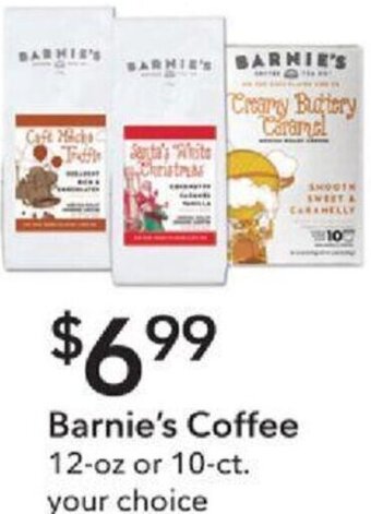 Publix Barnie's Coffee 12-oz or 10-ct offer