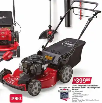 Ace Hardware Toro Recycler SmartStow Personal Pace Self-Propelled Mower 7026286 offer