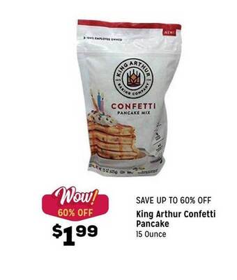 Grocery Outlet King Arthur Confetti Pancake offer