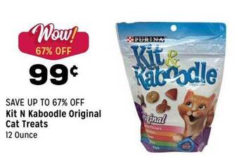 Grocery Outlet Kit N Kaboodle Original Cat Treats offer