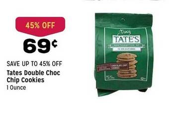 Grocery Outlet Tates Double Choc Chip Cookies offer