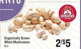 Lowes Foods Organically Grown White Mushrooms offer