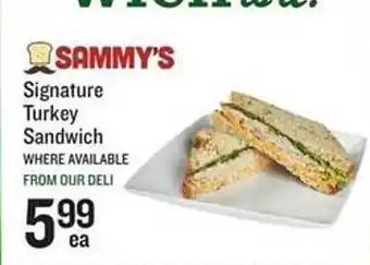 Lowes Foods Signature Turkey Sandwich Sammy's offer