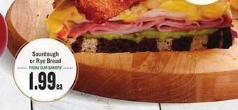 Lowes Foods Sourdough Or Rye Bread offer