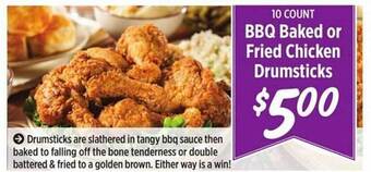 Rouses Bbq Baked Or Fried Chicken Drumsticks offer