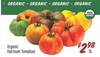 Sprouts Farmers Market Organic Heirloom Tomatoes offer