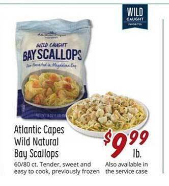 Sprouts Farmers Market Atlantic Capes Wild Natural Bay Scallops offer