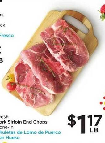 Food 4 Less Pork Sirloin End Chops offer