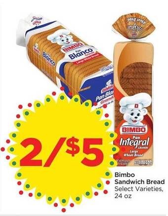 Food 4 Less Bimbo Sandwich Bread offer