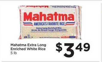 Food 4 Less Mahatma Extra Long Enriched White Rice offer