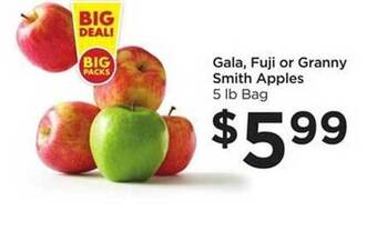 Food 4 Less Gala, Fuji Or Granny Smith Apples offer