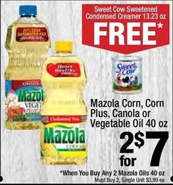 Super King Markets Mazola Corn, Corn Plus, Canola Or Vegetable Oil offer