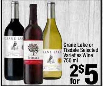 Super King Markets Crane Lake Or Tisdale Wine offer
