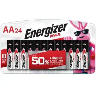 Walmart Energizer MAX AA Batteries (24 Pack), Double A Alkaline Batteries offer