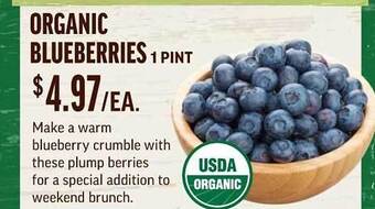 Central Market Organic Blueberries offer