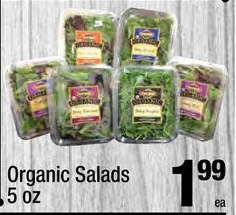 Super King Markets Organic Salads offer