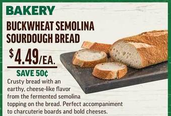 Central Market Buckwheat Semolina Sourdough Bread offer