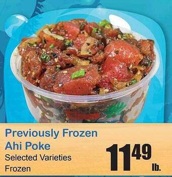 Times Supermarkets Previously Frozen Ahi Poke offer