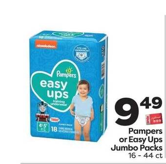 Weis Markets Pampers Or Easy Ups Jumbo Packs offer