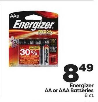 Weis Markets Energizer Aa Or Aaa Batteries offer