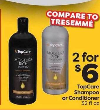 Weis Markets TopCare Shampoo Or Conditioner offer