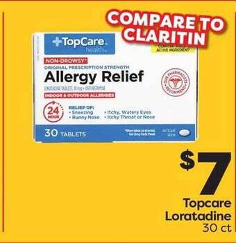 Weis Markets Topcare Loratadine offer