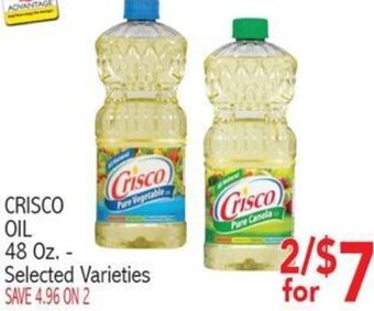 Ingles Markets Crisco Oil 48 oz. offer