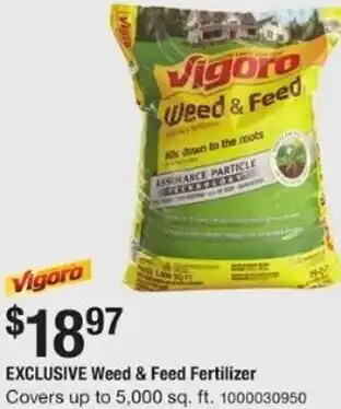 The Home Depot Exclusive Wees & Feed Fertilizer 1000030950 offer